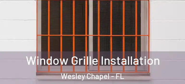  Window Grille Installation Wesley Chapel - FL
